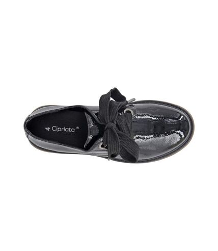 Cipriata Womens/Ladies Febe Patent PU Formal Shoes (Black) - UTDF2343