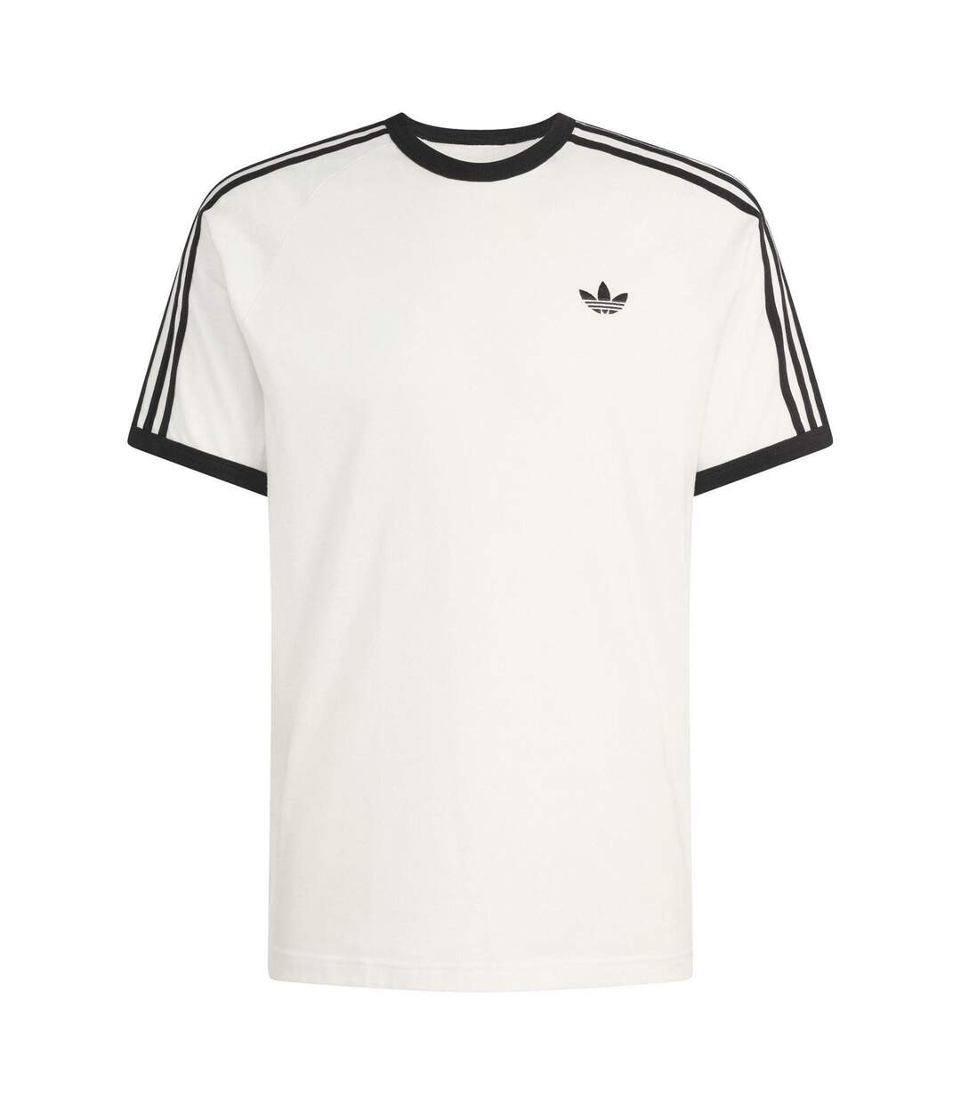 Mens 3 Stripes T-shirt White Adidas-2