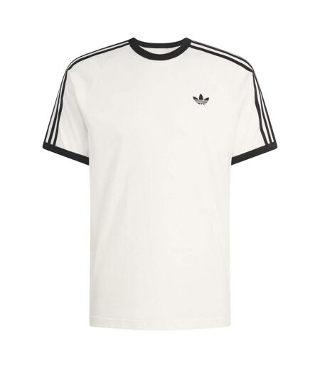 Mens 3 Stripes T-shirt White Adidas