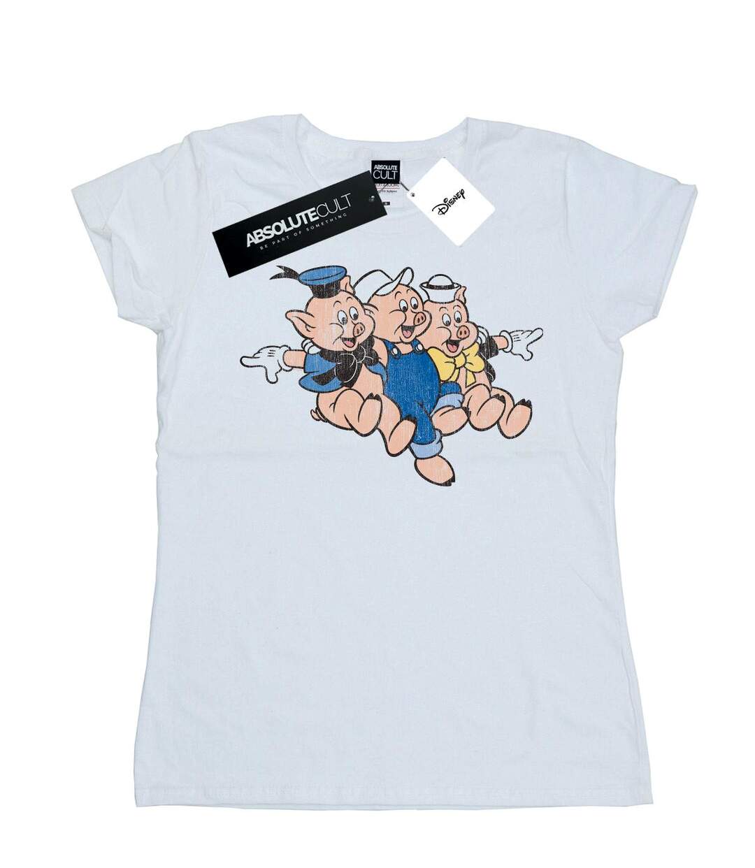 Disney - T-shirt THREE LITTLE PIGS JUMP - Femme (Blanc) - UTBI15943-1
