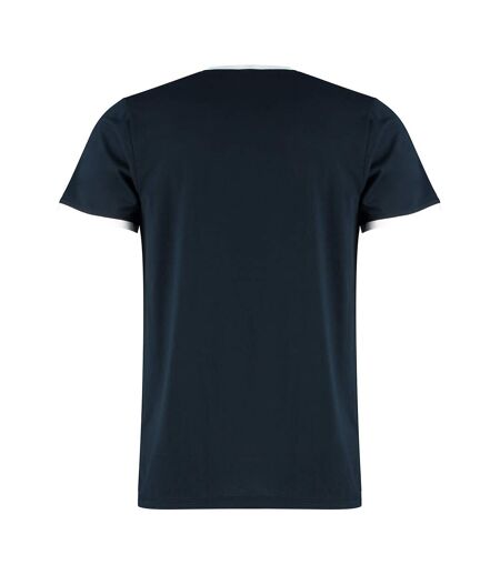 Kustom Kit Mens Ringer T-Shirt (Navy/White) - UTBC4781