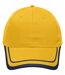 Casquette 6 panneaux coton brossé - MB6501 - jaune d'or-1