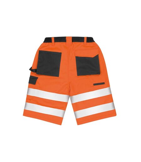 SAFE-GUARD by Result Mens Safety Cargo Shorts (Fluorescent Orange)
