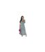 Womens/ladies Garden Polyester Frill Hem Summer Midi Dress Multicoloured AX Paris-1