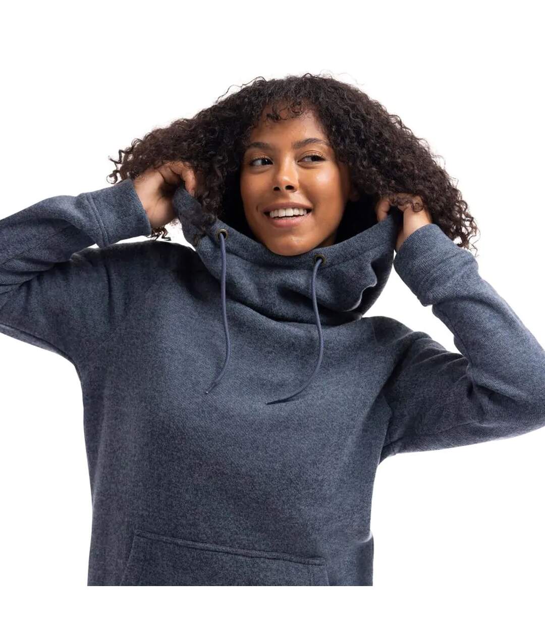 Sweat À Capuche Sabina Femme Bleu De Gris Trespass-4
