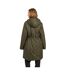 Parka Motif/style Zippé Femme Vert Kaki Brave Soul-2