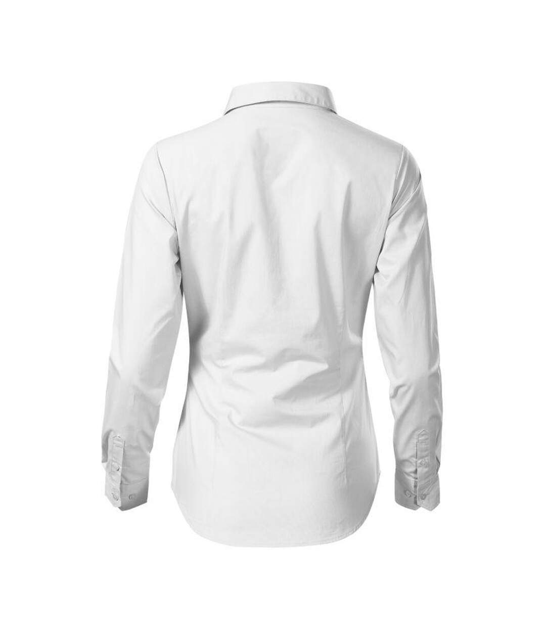 Chemisier Manches Longues Style Femme Blanc Malfini-2