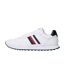 Mens Eva Stripe Leather Trainers White Tommy Hilfiger-3