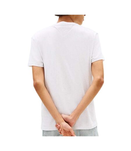 T-shirt blanc homme tommy hilfiger tjm slim linear