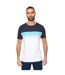 Mens Kemble T-shirt Navy Turquoise Bewley & Ritch-1