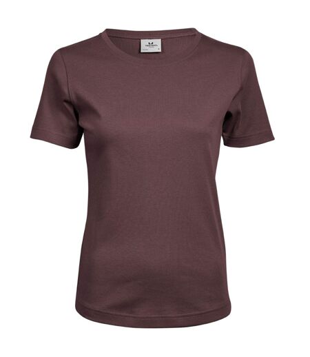 Tee Jays Womens/Ladies Interlock Short Sleeve T-Shirt (Grape) - UTBC3321