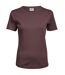 Tee Jays Womens/Ladies Interlock Short Sleeve T-Shirt (Grape)