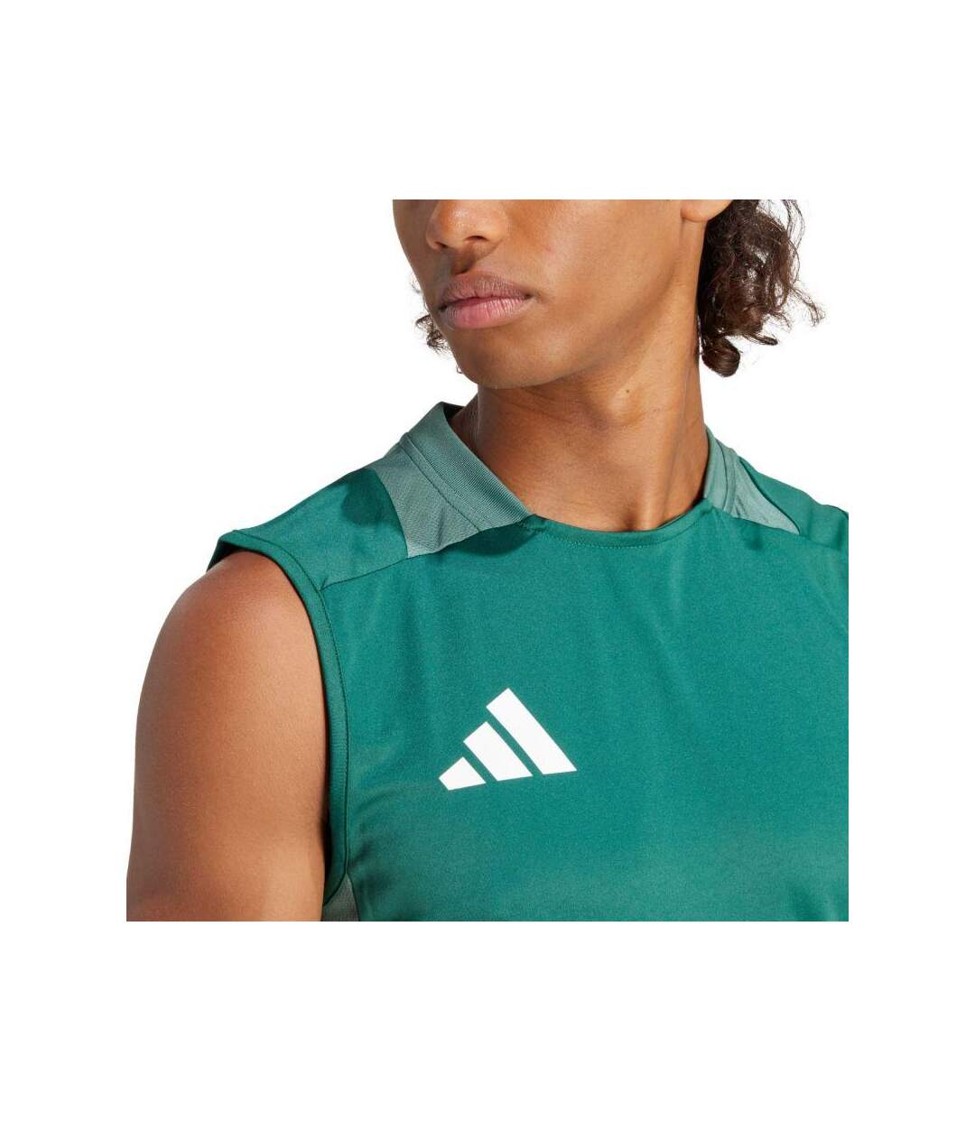 Maillot Sans Manches Tiro Competition Homme Vert Adidas-4