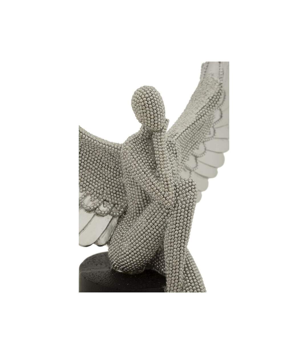Statuette Déco Ailes Sparky 34cm Argent-3