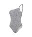 Womens/ladies asymmetric one piece swimsuit black/white Speedo-1