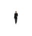 Womens/ladies Knitted Cropped Full Zip Hoodie Black Jack Wills-1