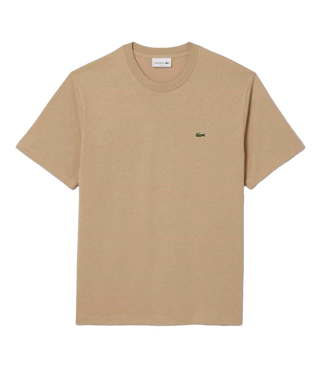 T-shirt Motif/style Logo Brodé Homme Beige Lacoste-2