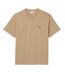 T-shirt Motif/style Logo Brodé Homme Beige Lacoste-2