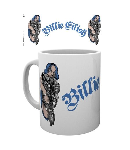 Billie Eilish Bling Mug (White/Blue) (One Size) - UTPM1746