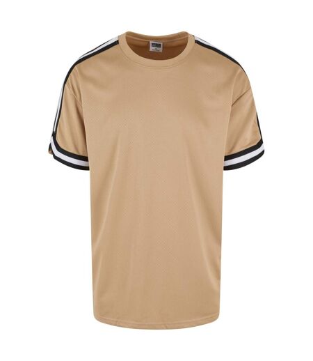T-shirt Motif/style À Rayures Homme Beige Urban Classics