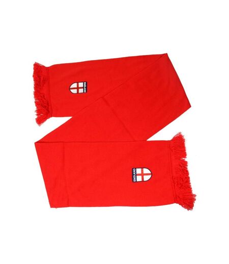 England FA Luxury Crest Fine Knit Scarf (Red) (One Size)