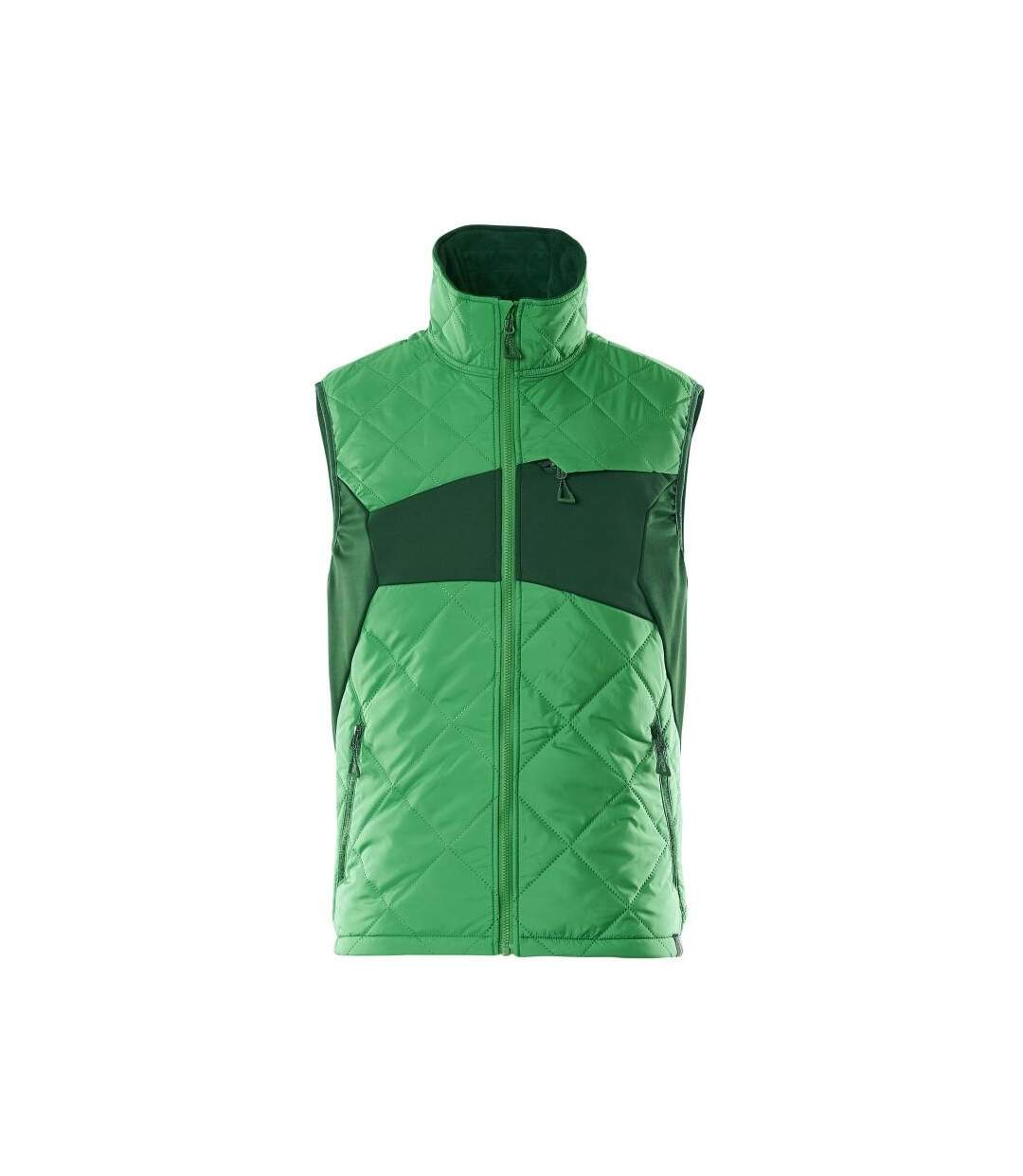 Mens Accelerate Plain Winter Gilet Grass Green Green Mascot-1