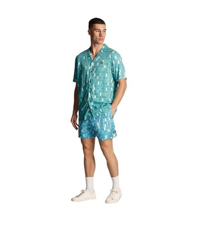 Short De Bain Motif Imprimé Piscine Homme Bleu Lyle & Scott