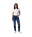 Womens/ladies Mid Rise Straight Leg Jeans Blue Denim Diesel-1