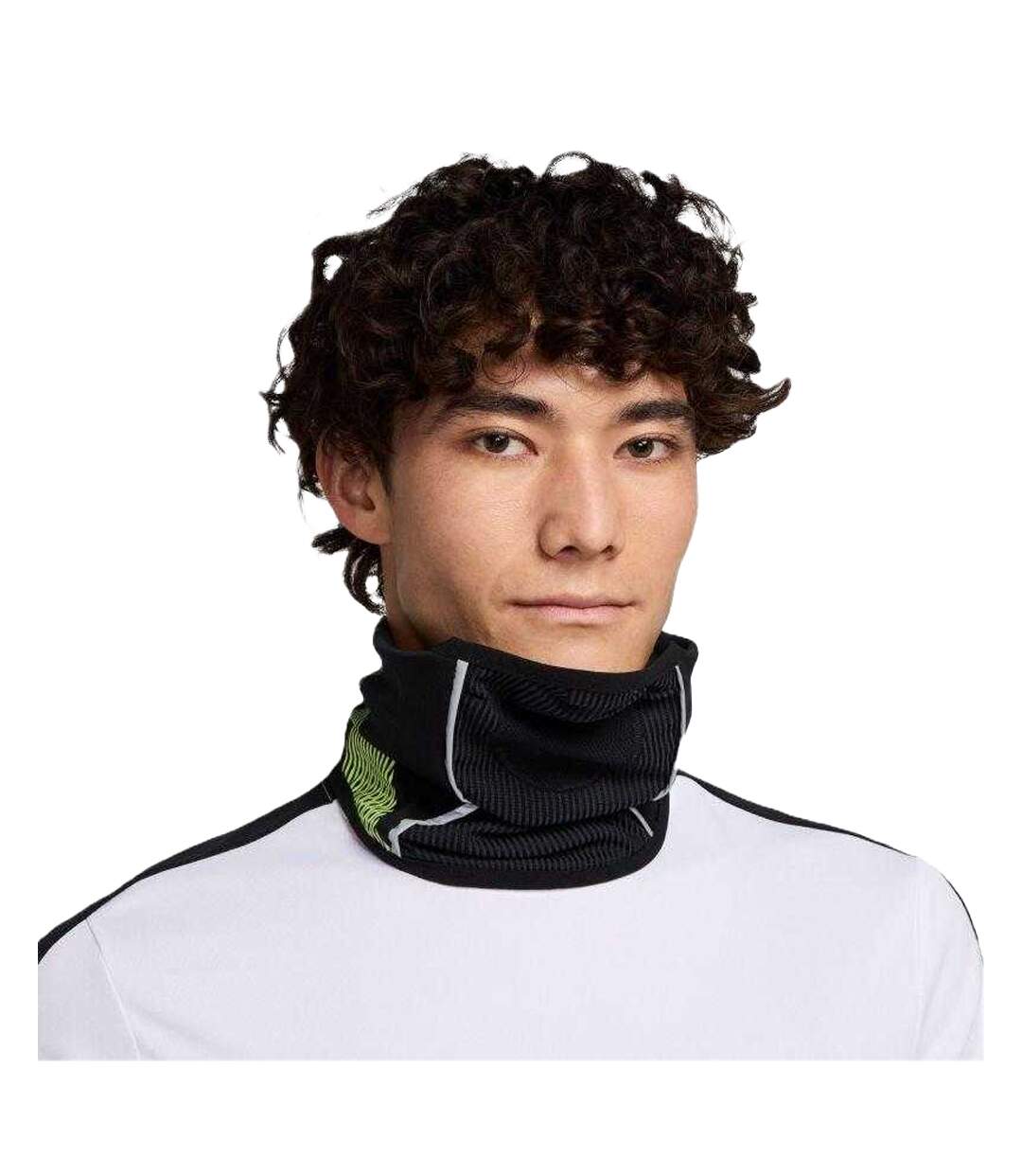 Cache-cou Academy Homme S-m Noir Vert Fluo Argenté Nike-3