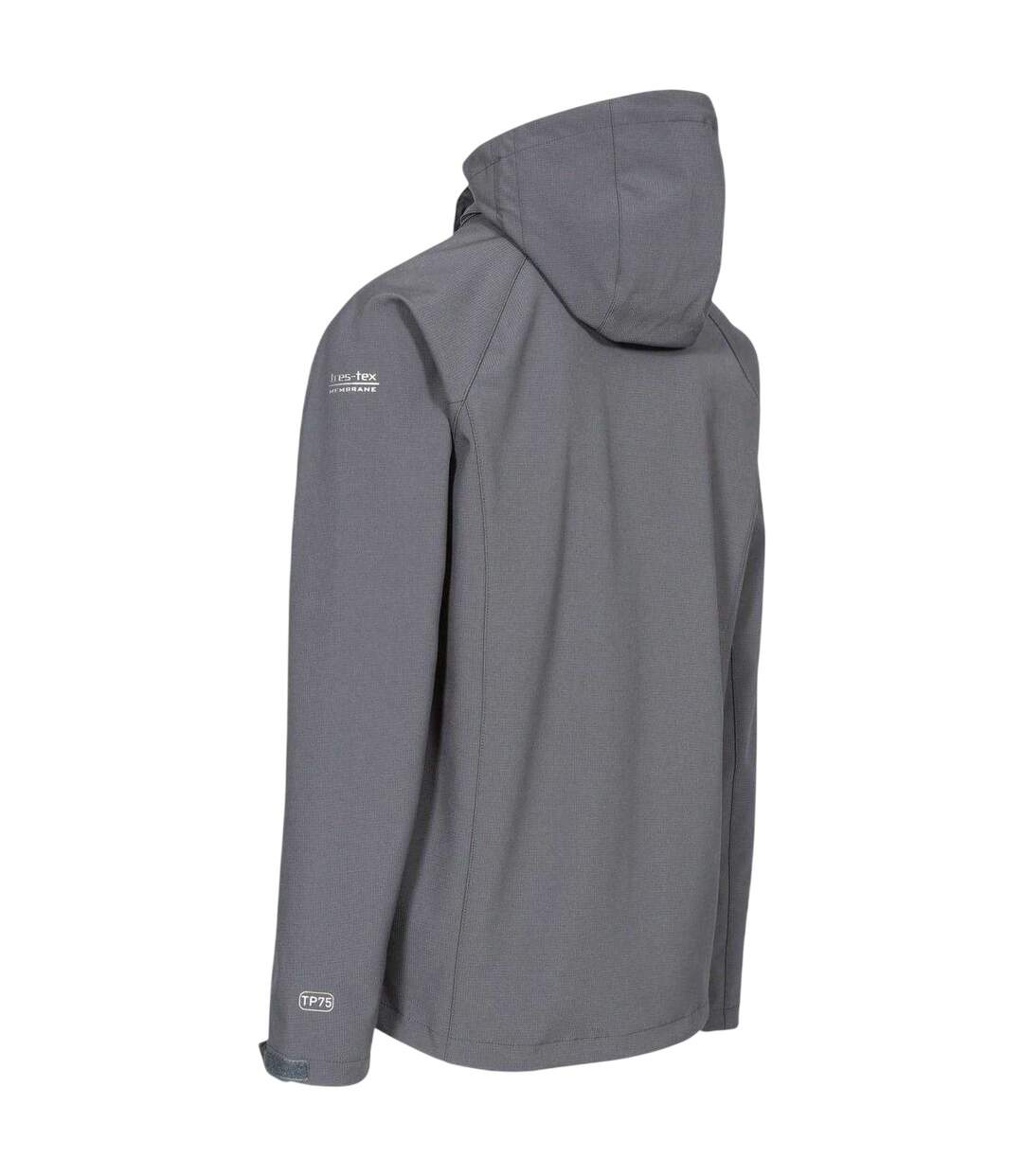 Mens Nider Hooded Soft Shell Jacket Carbon Trespass-2
