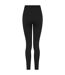 Womens/ladies sculpting leggings black Tombo-2