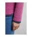 Womens/ladies beye grid eco friendly quarter zip fleece top dark raspberry Weird Fish-4