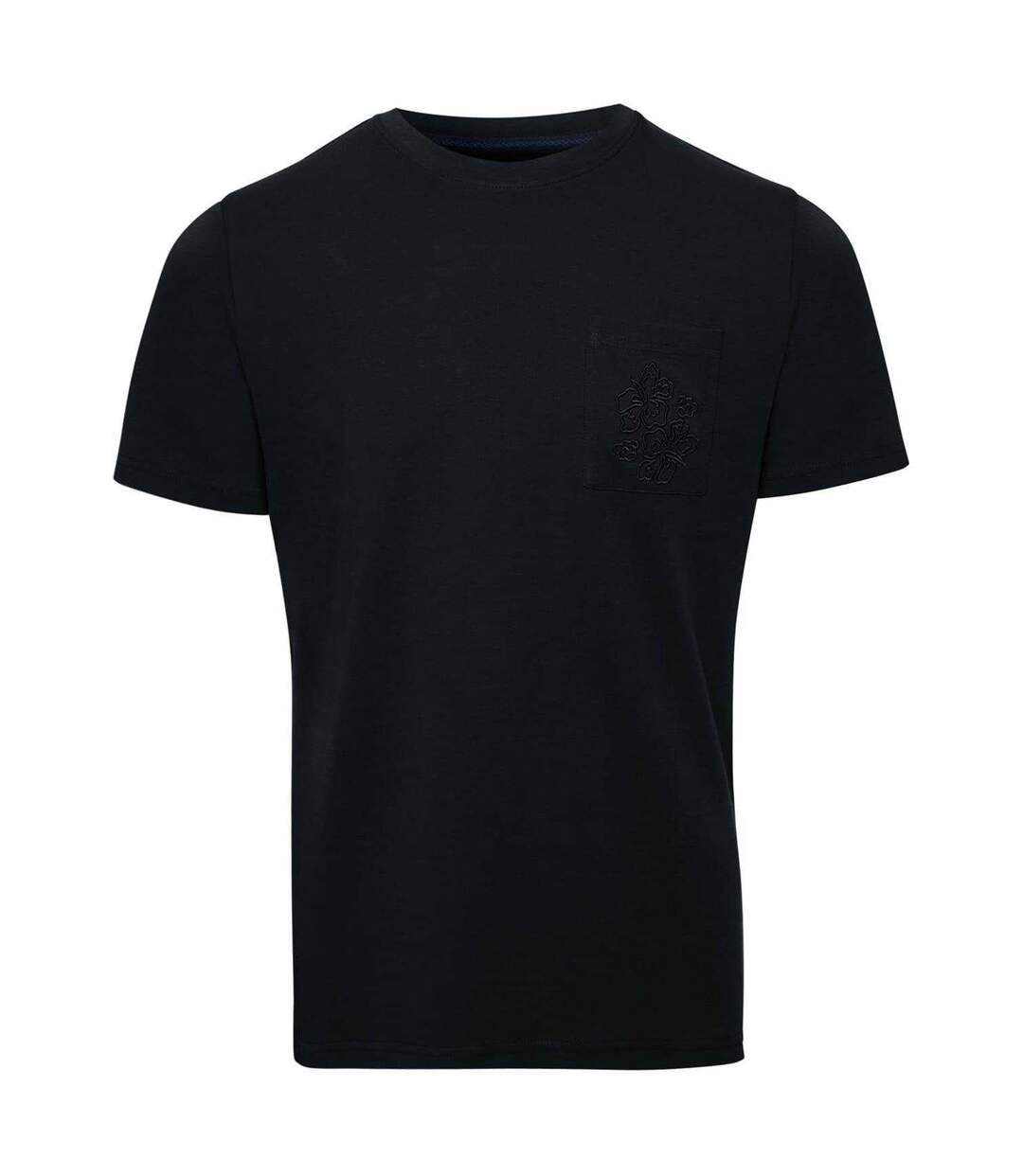 T-shirt Motif/style Floral Delilah Homme Noir Threadbare-1
