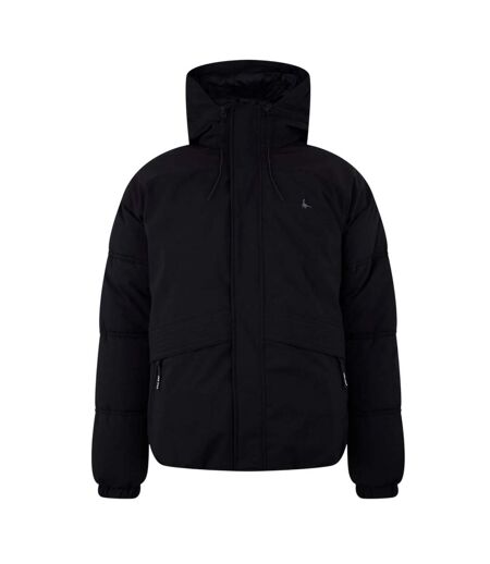 Mens Hooded Relaxed Fit Puffer Jacket Black Jack Wills