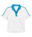 Polo Edison Chen Homme Blanc Bleu Adidas-2