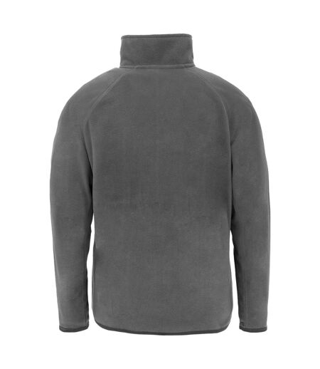 Mens Microfleece Jacket Grey Result Genuine Recycled