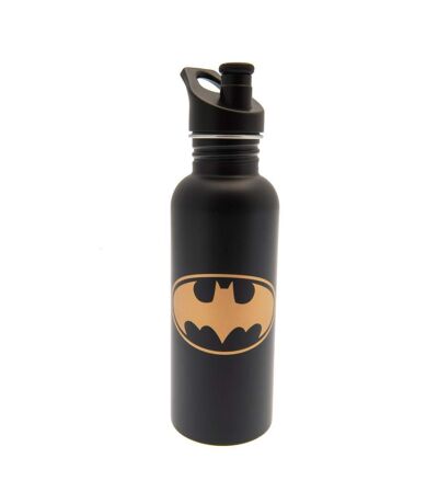 Batman Matte Water Bottle (Black/Gold) (One Size) - UTTA6758