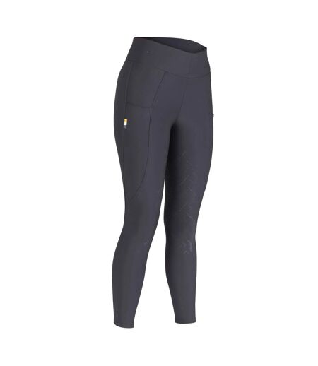 Womens/ladies Optima Horse Riding Tights Black Aubrion
