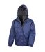 Mens journey 3 in 1 soft shell jacket navy/black Result