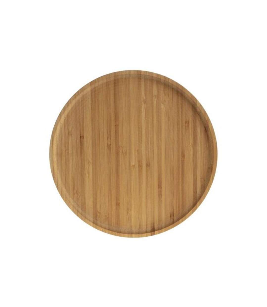 Lot de 6 Assiettes Bambou 26cm Naturel-1