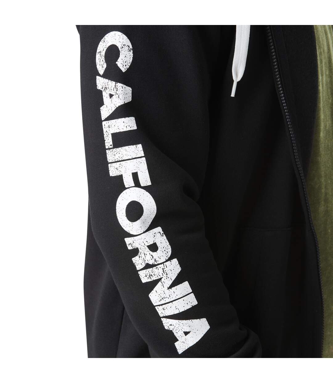 Sweat homme zippé à capuche California Vondutch-4