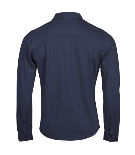 Chemise Manches Longues Luxury Homme Bleu Marine Tee Jays