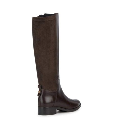Geox Womens/Ladies D Felicity D Leather Calf Boots (Coffee) - UTFS10125