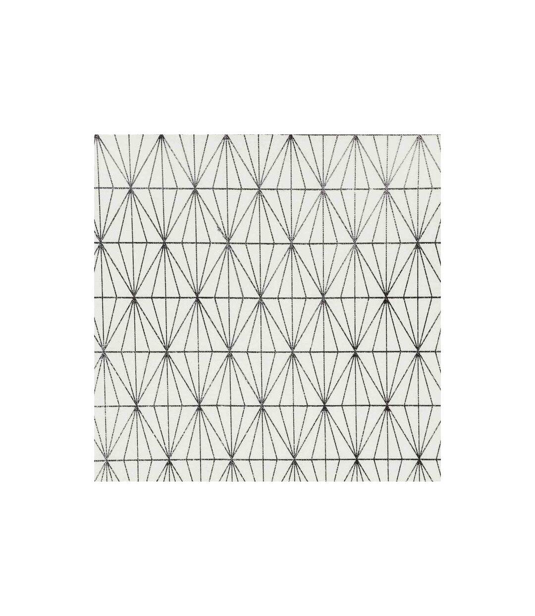 Nappe Rectangulaire Géométrique 140x250cm Argent-3
