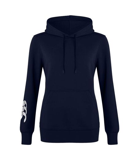 Womens/ladies Club Logo Hoodie Navy Canterbury