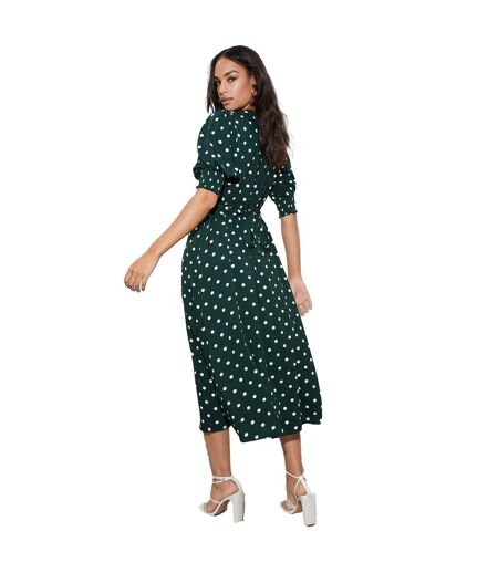 Robe mi-longue femme vert Dorothy Perkins