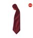 Premier Colours Mens Satin Clip Tie (Pack of 2) (Burgundy) (One size) - UTRW6940-1