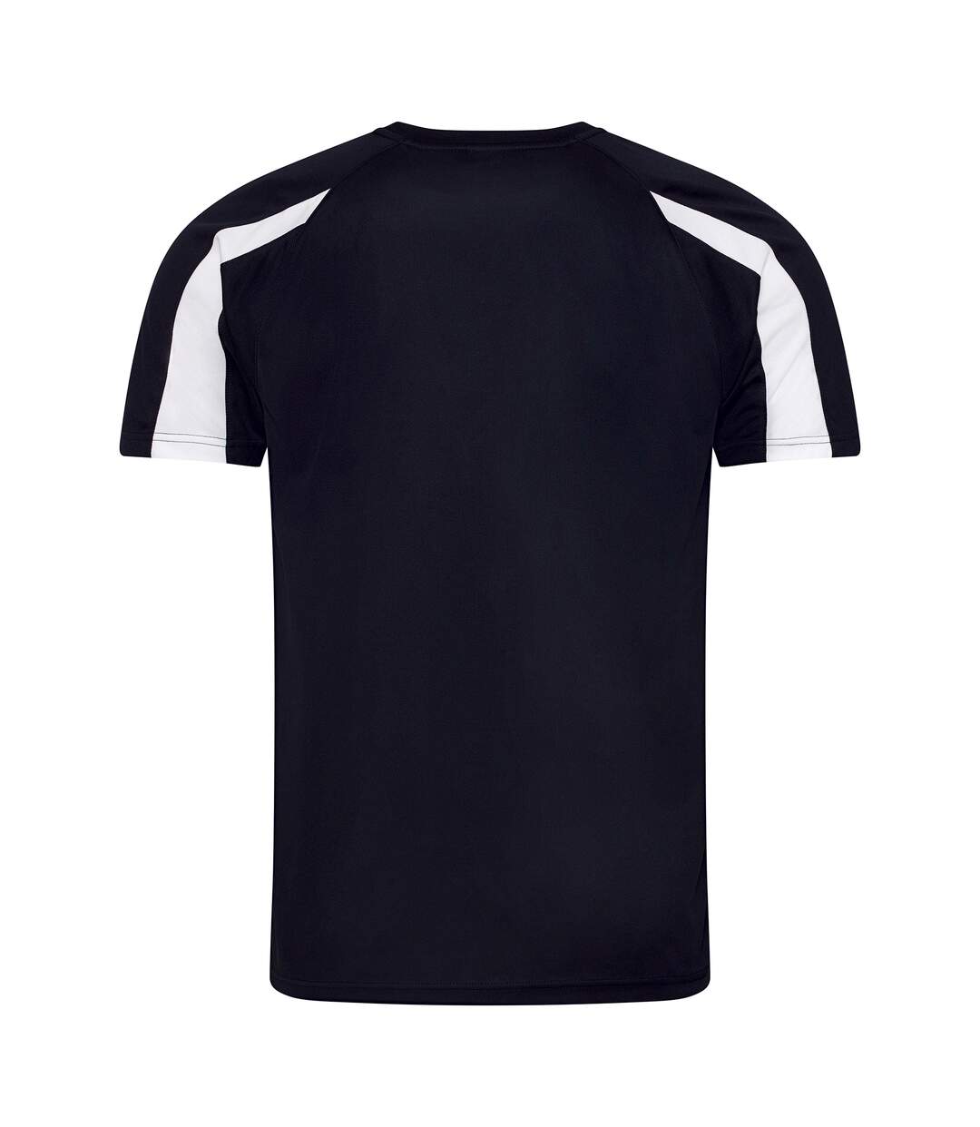 Just Cool Mens Contrast Cool Sports Plain T-Shirt (French Navy/Arctic White)