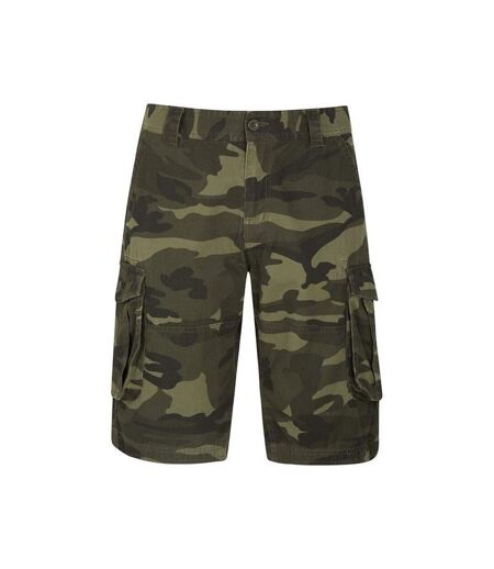 Mountain Warehouse Mens Camo Cargo Shorts (Khaki Green/Black) - UTMW207