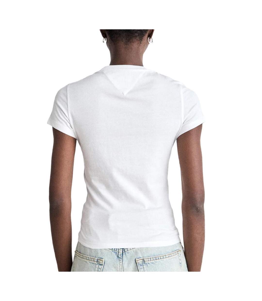 T-shirt blanc femme tommy hilfiger tjw - l-2